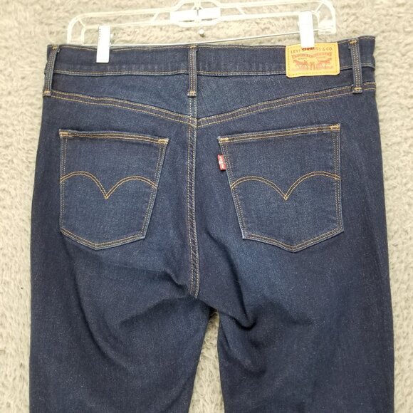 Levis Jeans Womens 32 Slimming Skinny Stretch Blue Mid Rise Shaping Panel - Picture 7 of 12